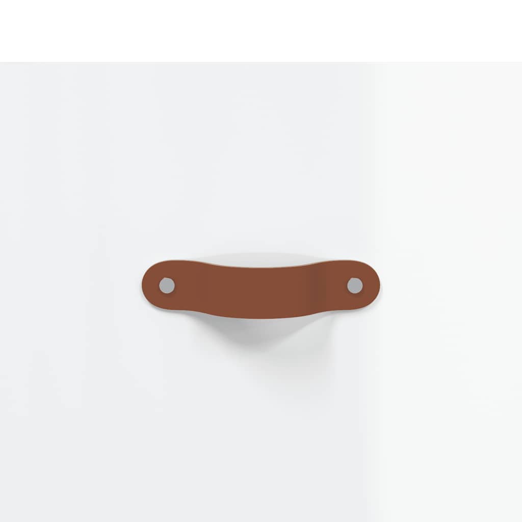 skænk 69,5x34x90 cm konstrueret træ hvid højglans