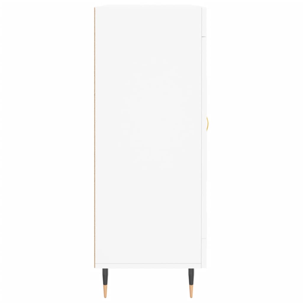 skænk 69,5x34x90 cm konstrueret træ hvid