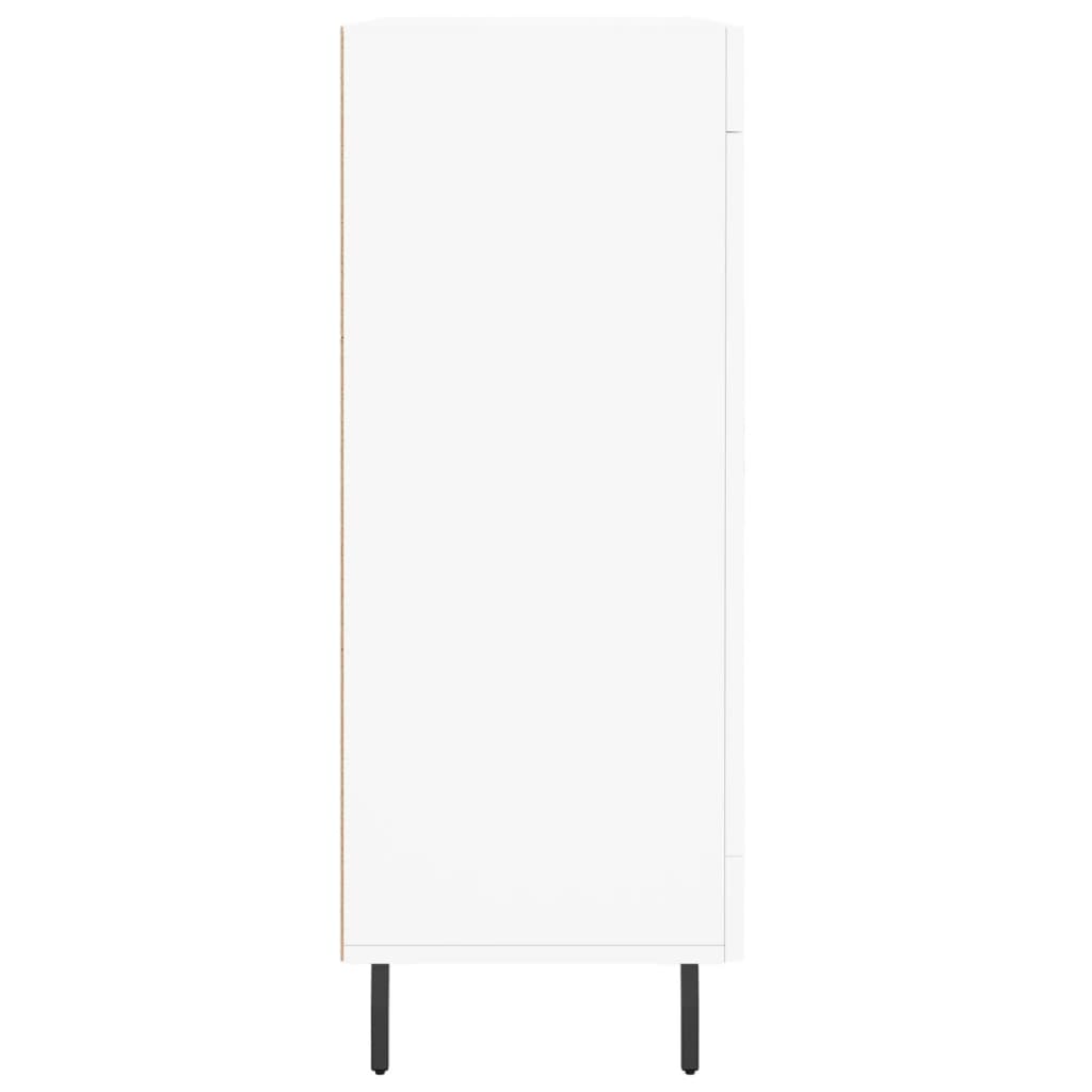 skænk 69,5x34x90 cm konstrueret træ hvid