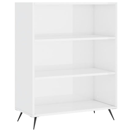 skab 69,5x32,5x90 cm konstrueret træ hvid højglans