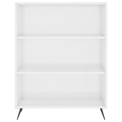 skab 69,5x32,5x90 cm konstrueret træ hvid højglans