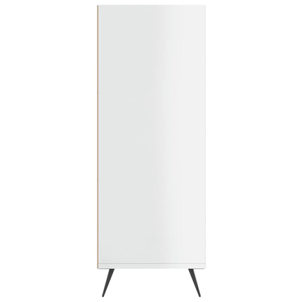 skab 69,5x32,5x90 cm konstrueret træ hvid højglans