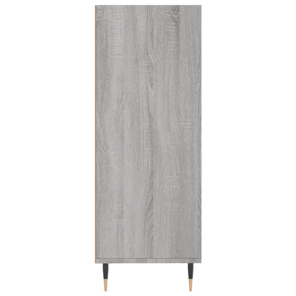 skab 69,5x32,5x90 cm konstrueret træ grå sonoma-eg