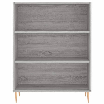 skab 69,5x32,5x90 cm konstrueret træ grå sonoma-eg