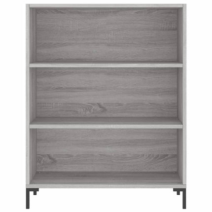 skab 69,5x32,5x90 cm konstrueret træ grå sonoma-eg