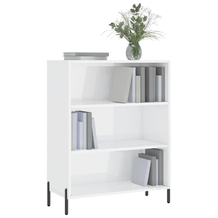 skab 69,5x32,5x90 cm konstrueret træ hvid højglans