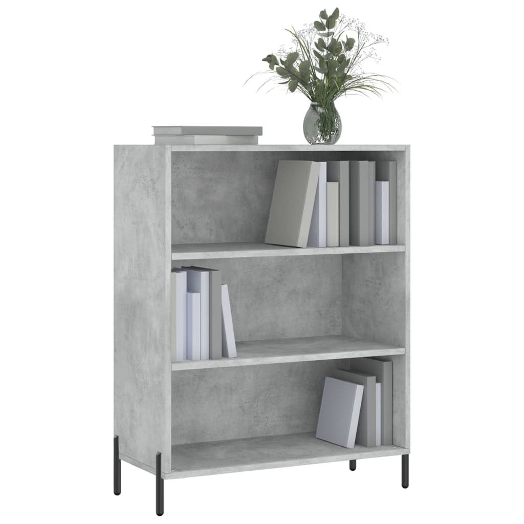 skab 69,5x32,5x90 cm konstrueret træ betongrå