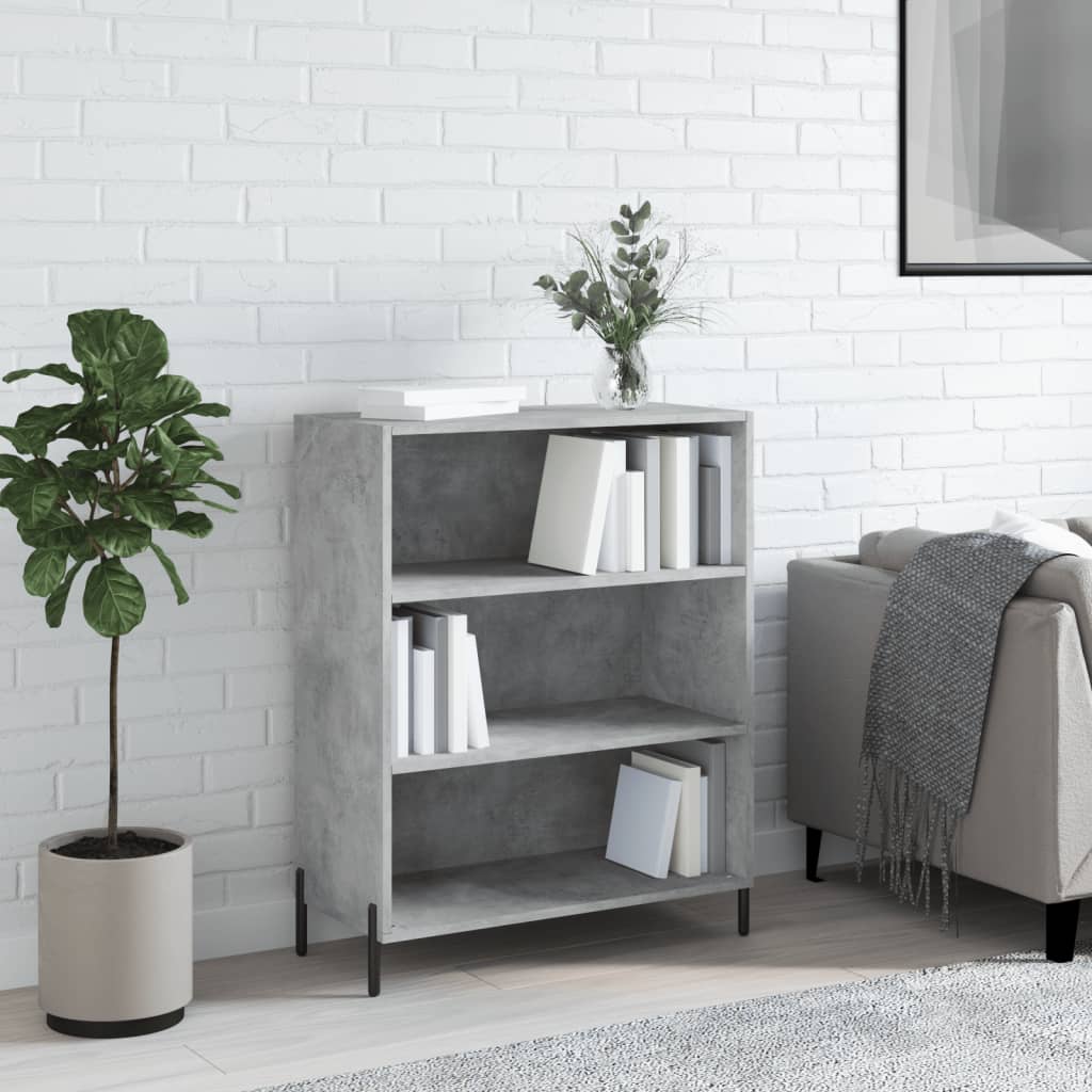 skab 69,5x32,5x90 cm konstrueret træ betongrå