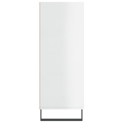 skab 69,5x32,5x90 cm konstrueret træ hvid højglans