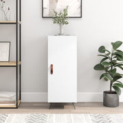 skænk 34,5x34x90 cm konstrueret træ hvid