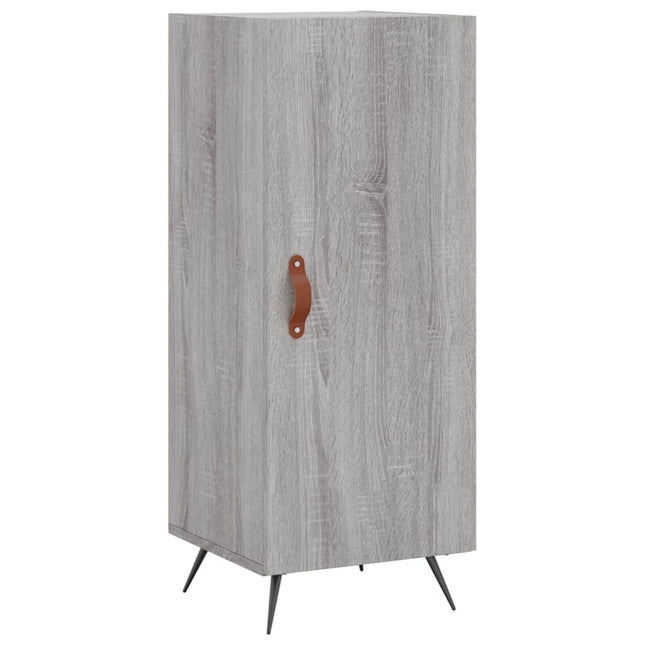 skænk 34,5x34x90 cm konstrueret træ grå sonoma-eg