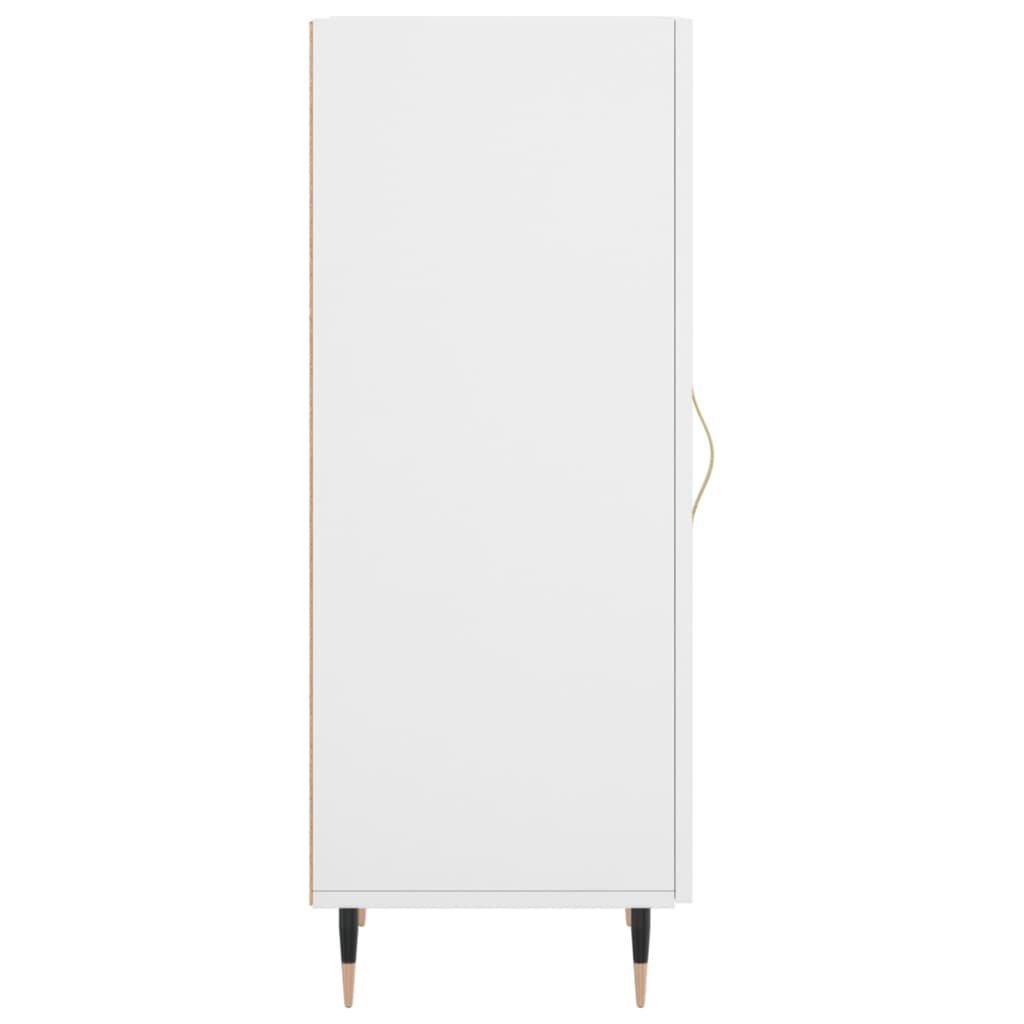 skænk 34,5x34x90 cm konstrueret træ hvid