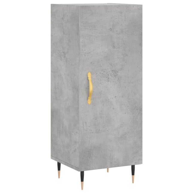 skænk 34,5x34x90 cm konstrueret træ betongrå