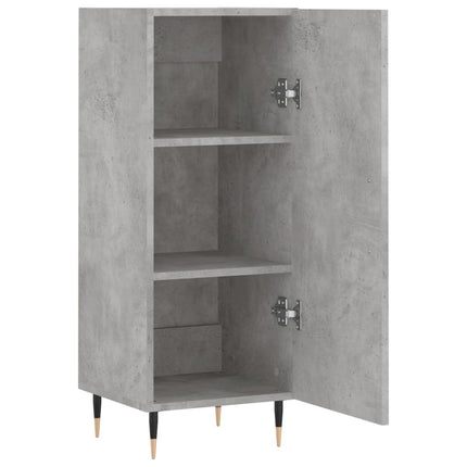 skænk 34,5x34x90 cm konstrueret træ betongrå