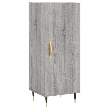 skænk 34,5x34x90 cm konstrueret træ grå sonoma-eg