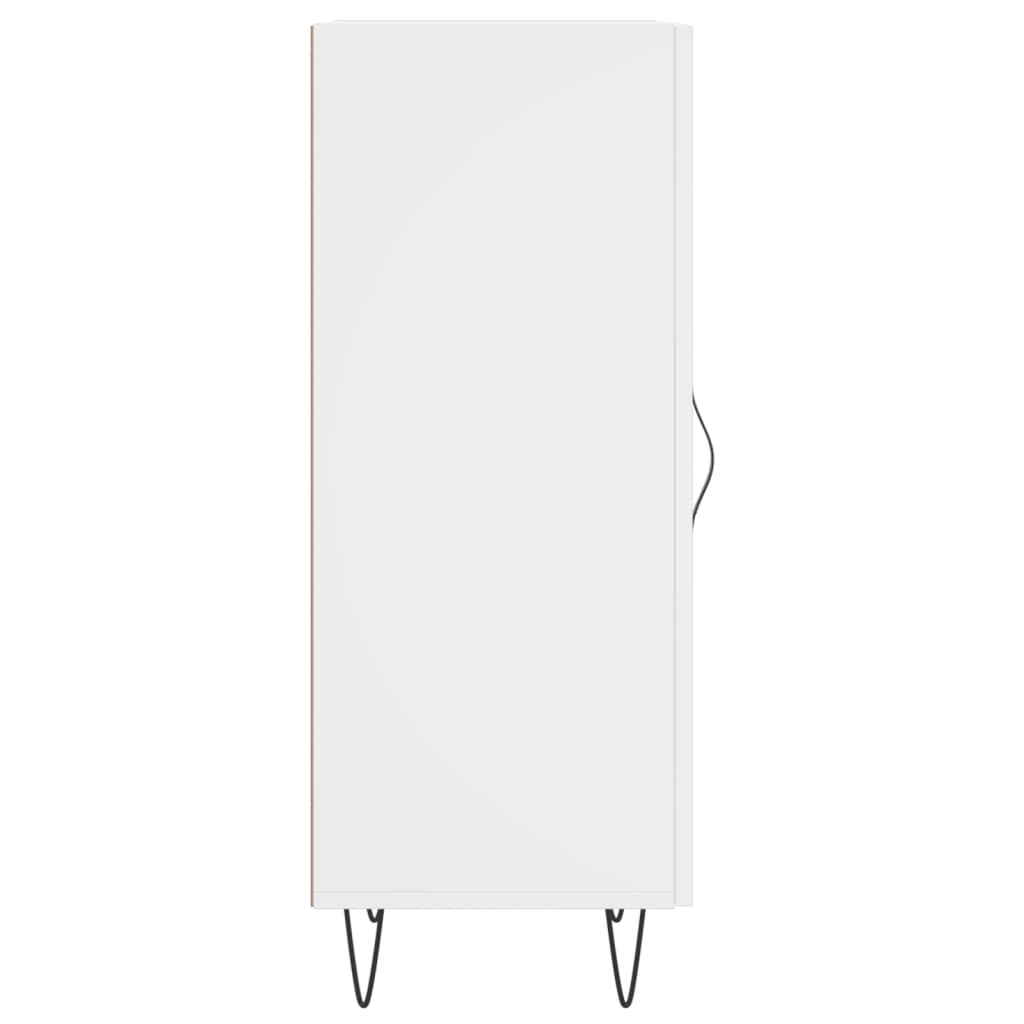 skænk 34,5x34x90 cm konstrueret træ hvid