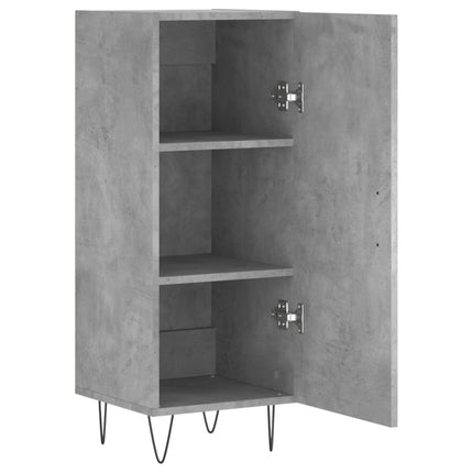 skænk 34,5x34x90 cm konstrueret træ betongrå