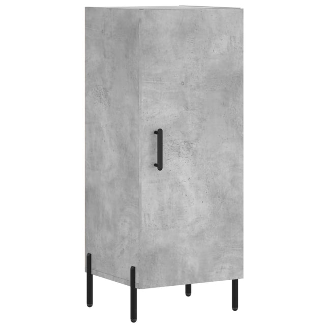 skænk 34,5x34x90 cm konstrueret træ betongrå