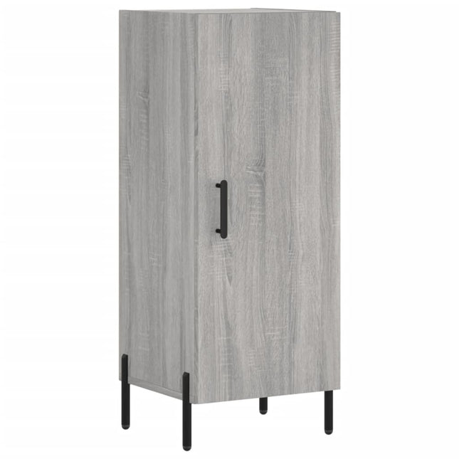 skænk 34,5x34x90 cm konstrueret træ grå sonoma-eg