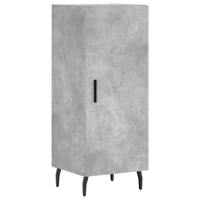 skænk 34,5x34x90 cm konstrueret træ betongrå