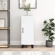 skænk 34,5x34x90 cm konstrueret træ hvid