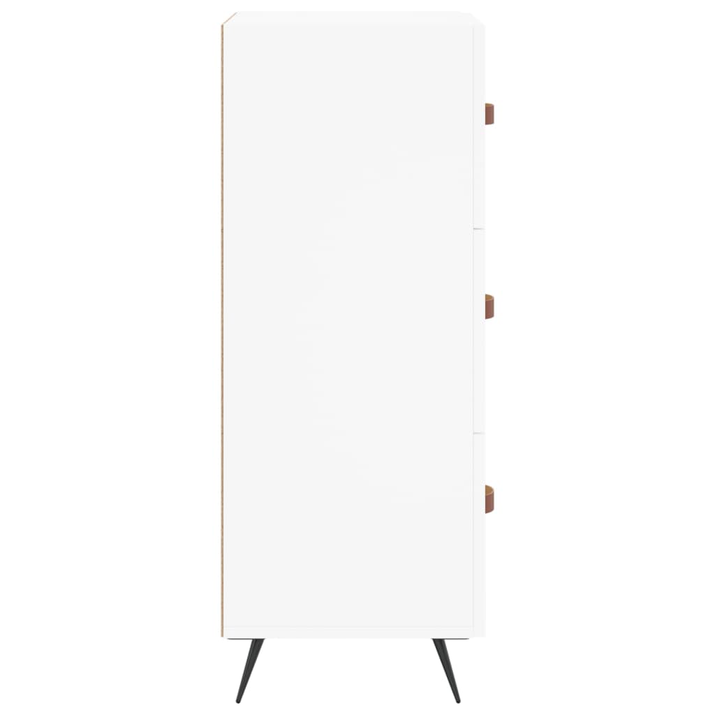 skænk 34,5x34x90 cm konstrueret træ hvid