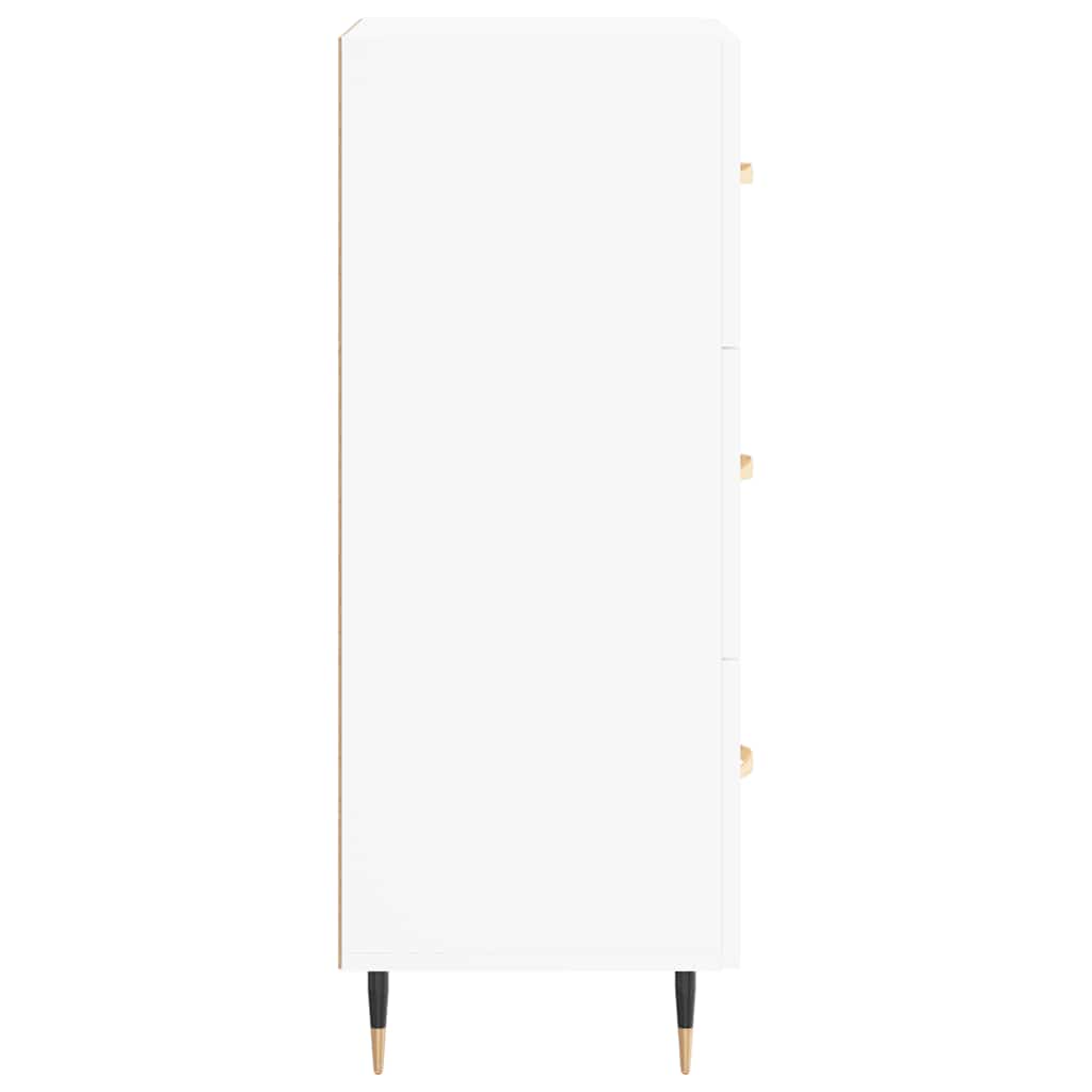 skænk 34,5x34x90 cm konstrueret træ hvid