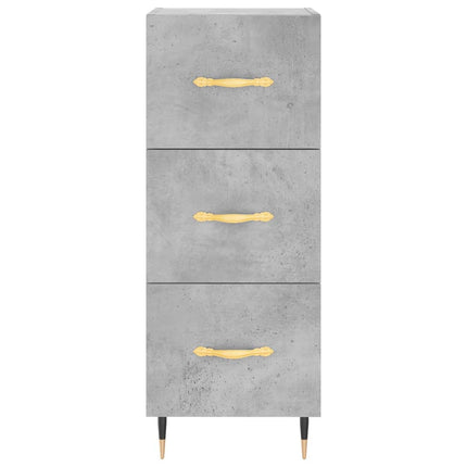 skænk 34,5x34x90 cm konstrueret træ betongrå