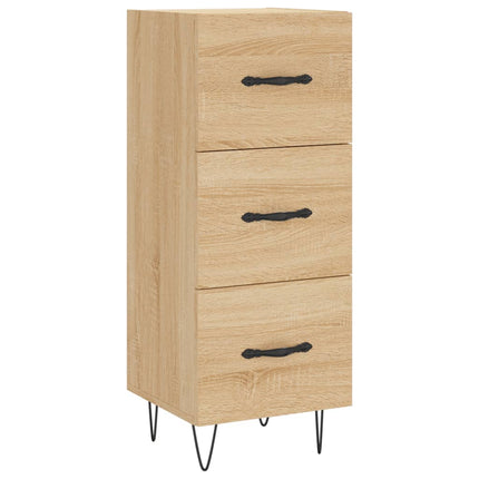 skænk 34,5x34x90 cm konstrueret træ sonoma-eg