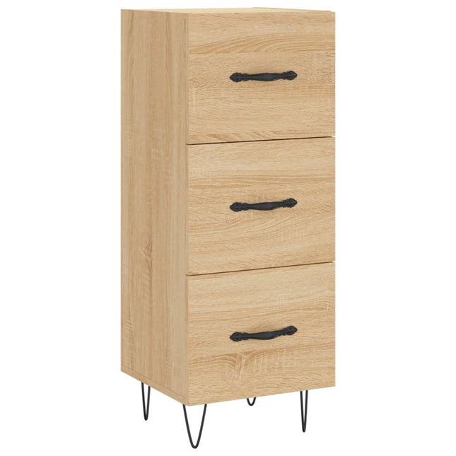 skænk 34,5x34x90 cm konstrueret træ sonoma-eg