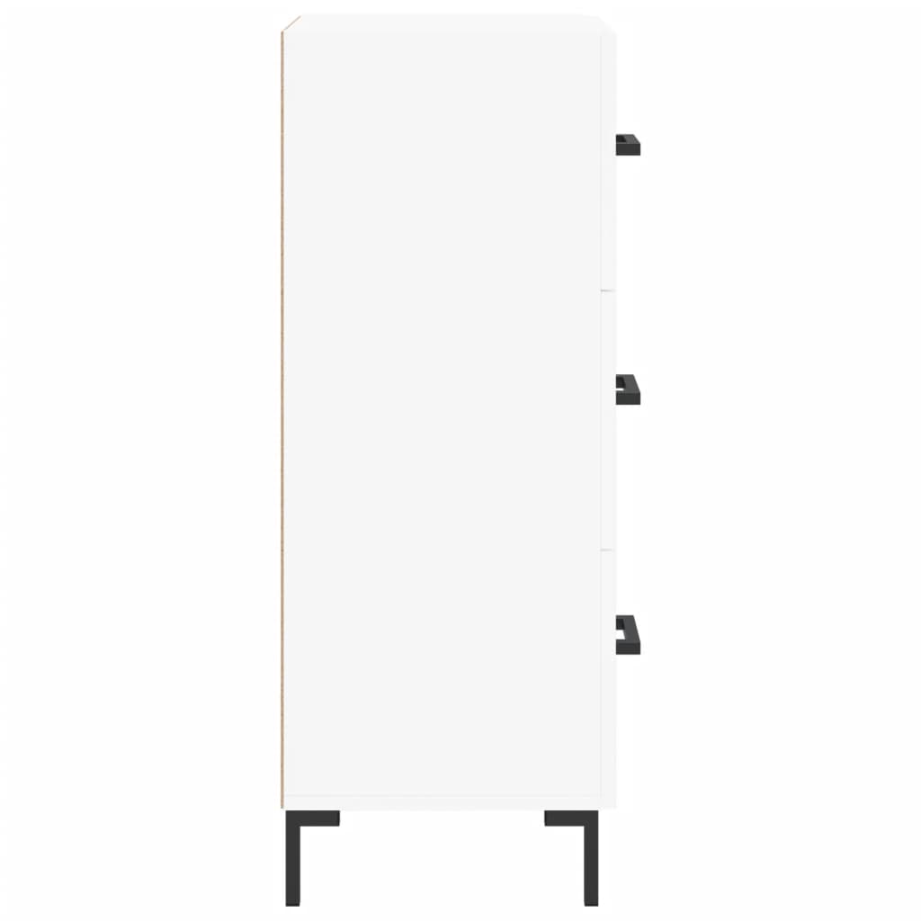 skænk 34,5x34x90 cm konstrueret træ hvid