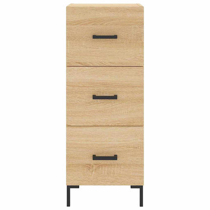 skænk 34,5x34x90 cm konstrueret træ sonoma-eg