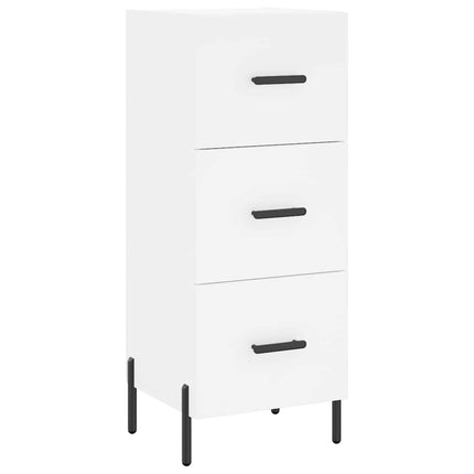 skænk 34,5x34x90 cm konstrueret træ hvid