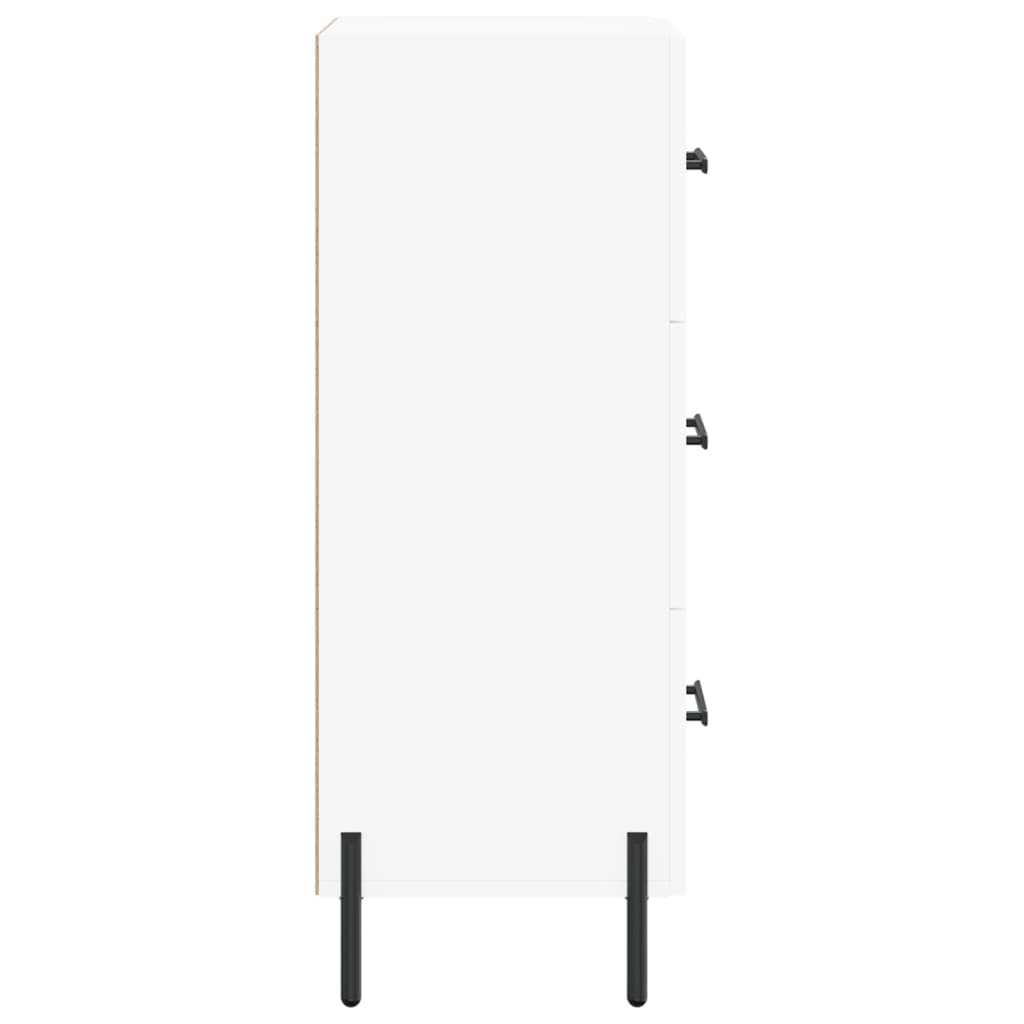 skænk 34,5x34x90 cm konstrueret træ hvid