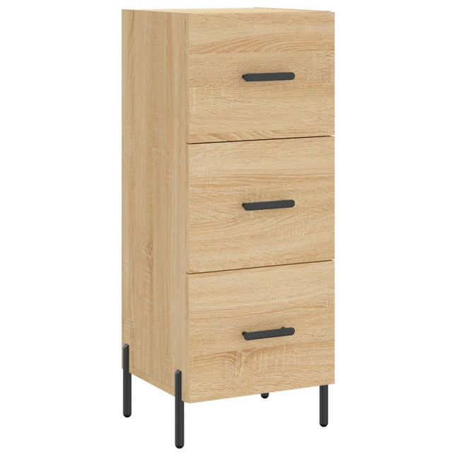 skænk 34,5x34x90 cm konstrueret træ sonoma-eg