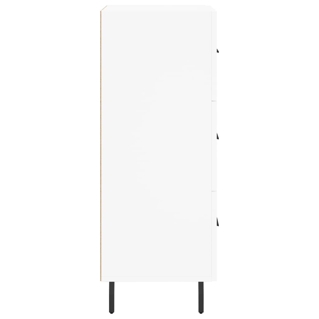 skænk 34,5x34x90 cm konstrueret træ hvid