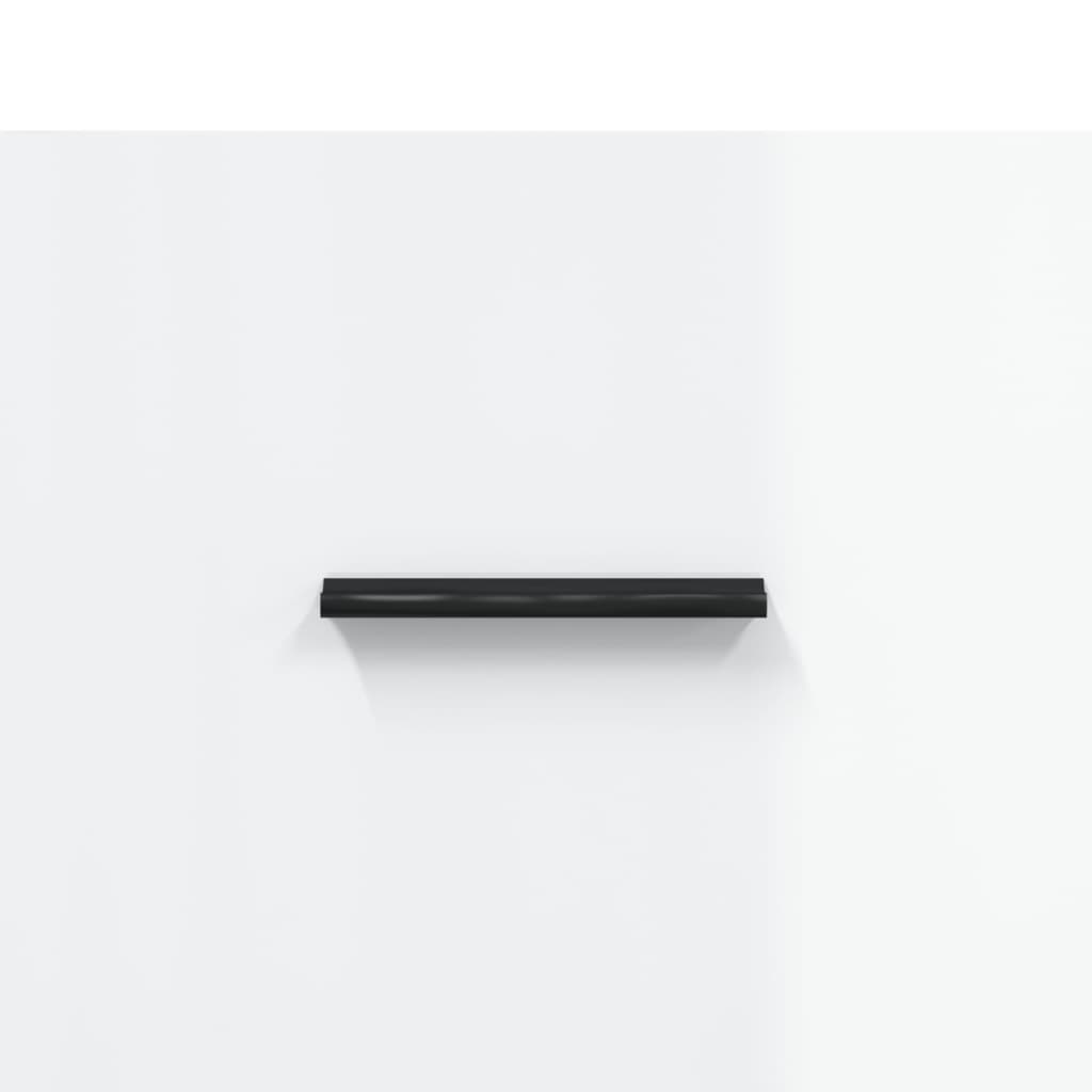 skænk 34,5x34x90 cm konstrueret træ hvid højglans