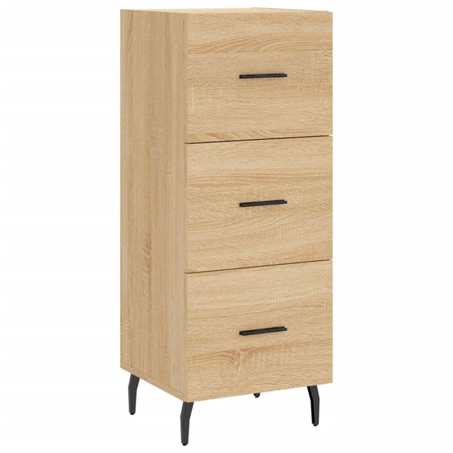 skænk 34,5x34x90 cm konstrueret træ sonoma-eg