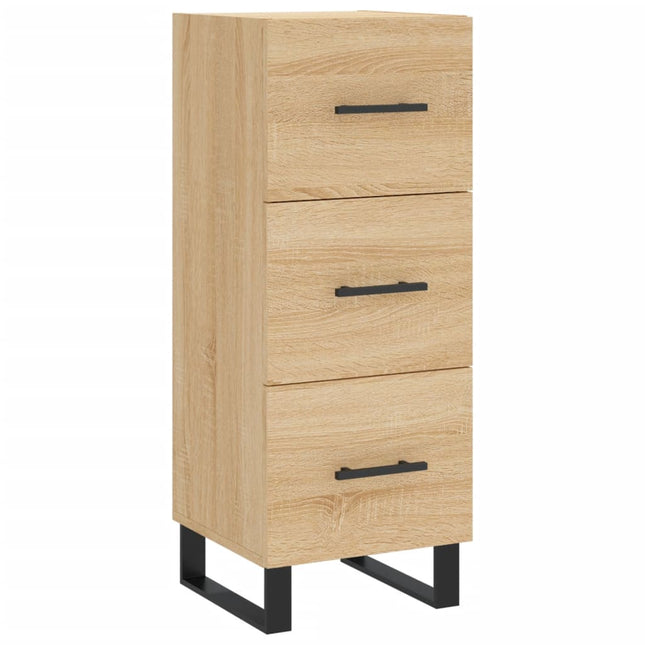 skænk 34,5x34x90 cm konstrueret træ sonoma-eg