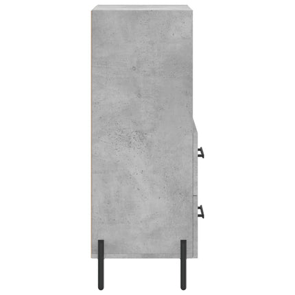 skænk 34,5x34x90 cm konstrueret træ betongrå