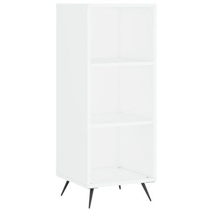 hyldeskab 34,5x32,5x90 cm konstrueret træ hvid