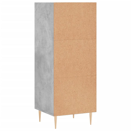 skænk 34,5x32,5x90 cm konstrueret træ betongrå