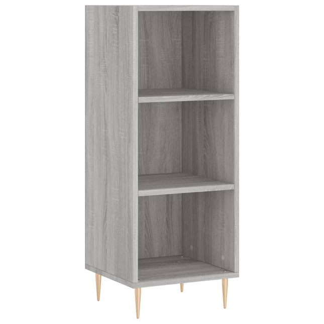 skænk 34,5x32,5x90 cm konstrueret træ grå sonoma-eg