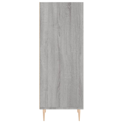 skænk 34,5x32,5x90 cm konstrueret træ grå sonoma-eg