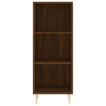 skænk 34,5x32,5x90 cm konstrueret træ brun egetræsfarve