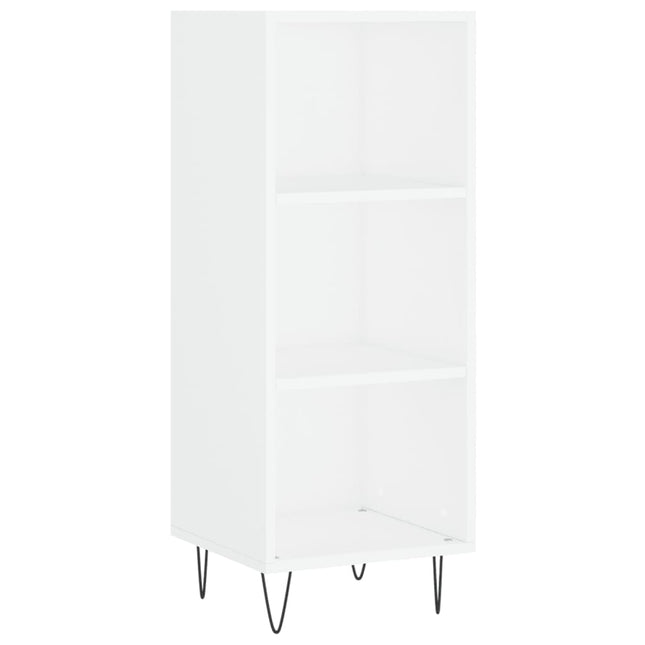 skænk 34,5x32,5x90 cm konstrueret træ hvid