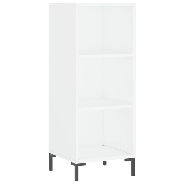 skænk 34,5x32,5x90 cm konstrueret træ hvid