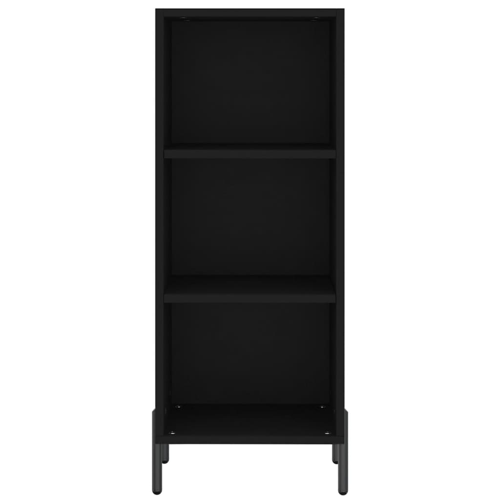 skænk 34,5x32,5x90 cm konstrueret træ sort