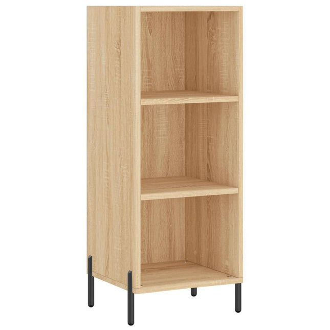 skænk 34,5x32,5x90 cm konstrueret træ sonoma-eg