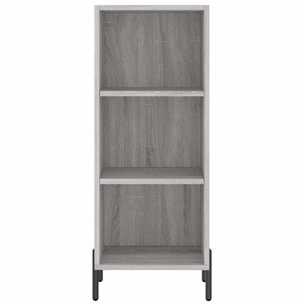skænk 34,5x32,5x90 cm konstrueret træ grå sonoma-eg